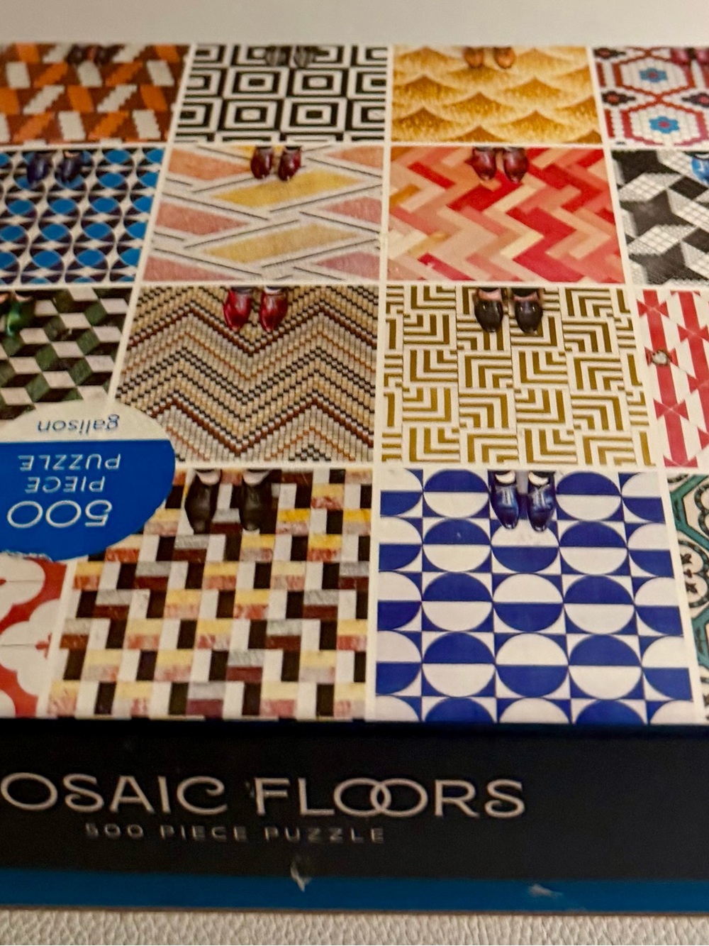 Galison Mosaic Floors 500 Piece Jigsaw Puzzle Complete Colorful Tile Art 20x20 - Picture 11 of 16